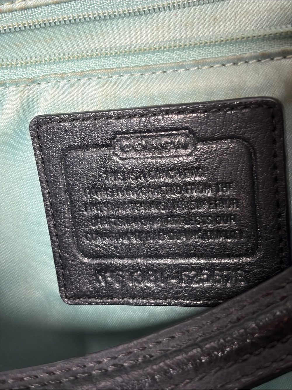 Coach Signature Canvas Shoulder Bag in Black and Gray - Picture 3 of 7